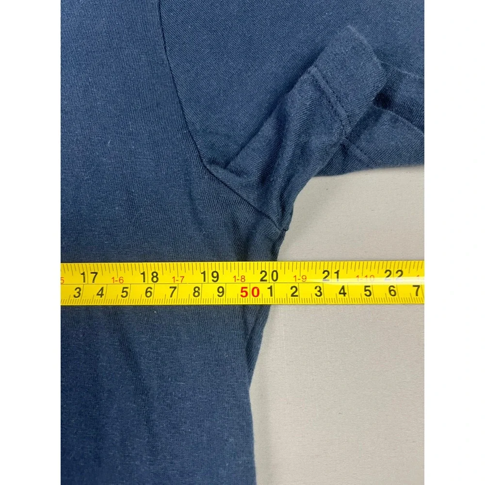 J.Crew Oarsmen Mens Medium Crew Neck Short Sleeve T‎ Shirt Navy Made USA Cotton